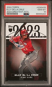 Amazon.com: Graded 2024 Topps Elly De La Cruz #23GH25 2023